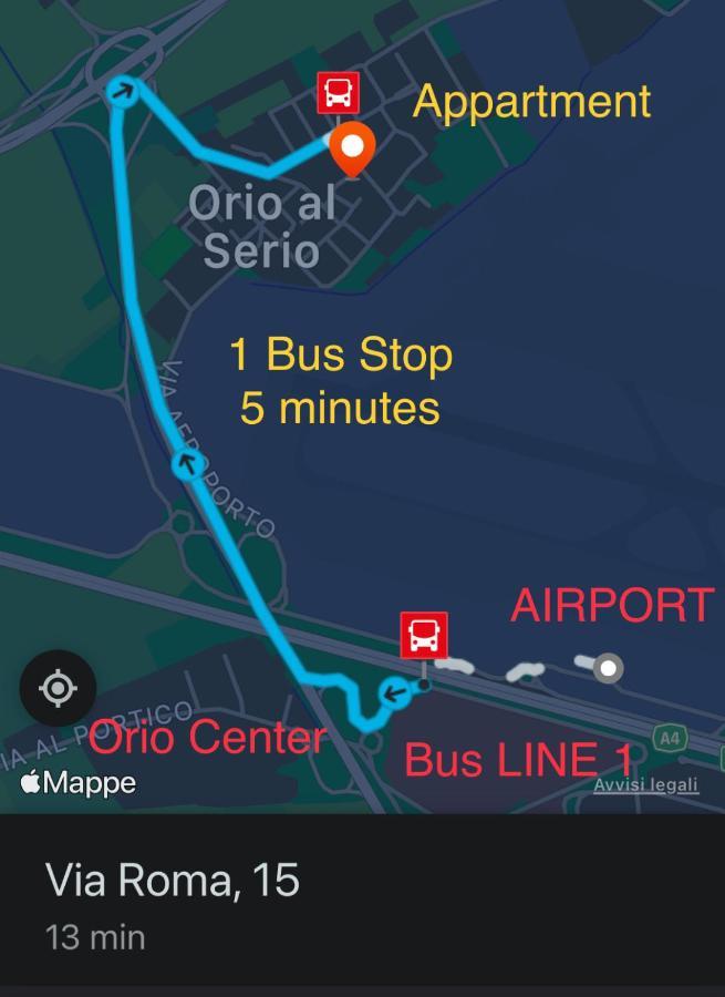 Orio Bergamo 24H Airport Bgy- A Few Step - Vicino All'Aeroporto Орио ал Серио Екстериор снимка